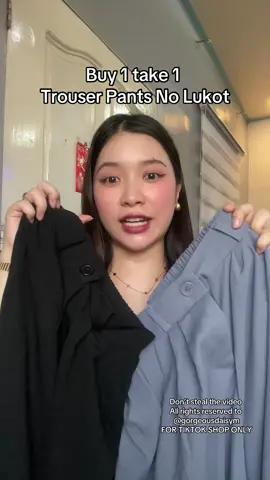 ₱279 Buy 1 take 1 Trouser Pants na!! 🏃‍♀️😭 Grabe totoo nga ang ganda nga ng fit niya sa personal. Super sulit na dito ang ganda ng quality ng trouser pants na ito. ❤️ #buy1take1 #buy1take1trouserpants  #trouserpants #buy1get1trouserpants 