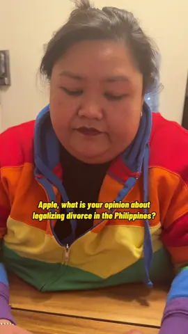 Mama LuLu and Apple’s opinion on legalizing divorce in the Philippines.