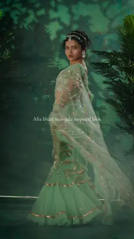 Late for the met? Tried recreating alia bhatt’s met gala look for 2024.  Wearing @@NEPAMODE  Hair @smrity__  #ksuskalology #metgala #aliabhatt 
