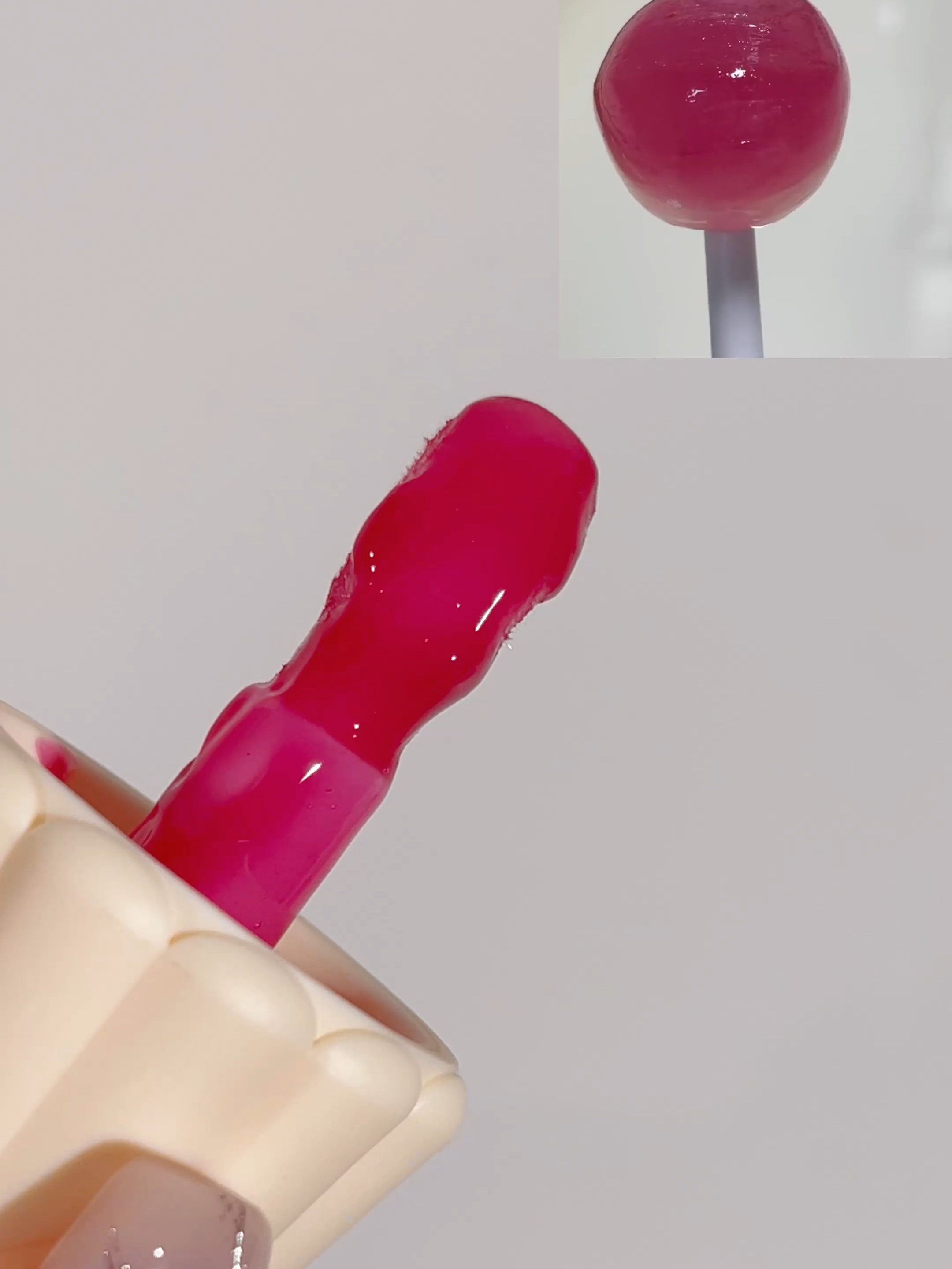 lollipop lip trend 🩰💗✨ part of the video credit by: @b45404  #sheglam #sheglammusthaves #sheglamblush #trend #DIY #makeuptips #lollipop #lipstick