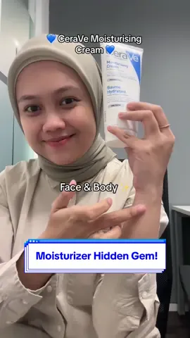 Moisturizer hidden gem‼️ Jangan sampe gatau infonya kalau #CeraVeID Moisturising Cream ✅Dapat menenangkan eksim ✅Menjaga kelembapan seharian ✅No-fragrance  Saatnya untuk kamu checkout di keranjang kuning!🛒