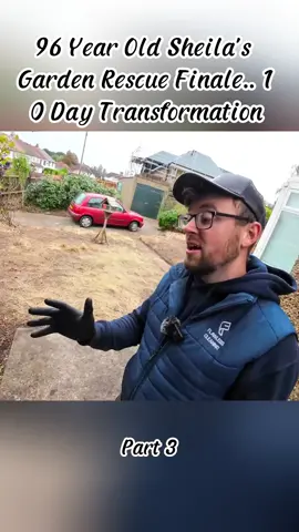96 Year Old Sheila's Garden Rescue Finale.. 10 Day Transformation part 3 #asmr #satisfying #cleaningtiktoks #overgrownyard #asmrvideo #foryou