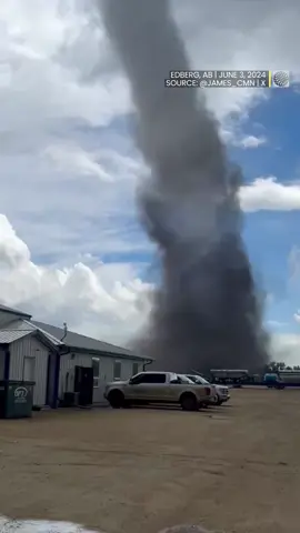 A possible tornado was spotted Monday afternoon southeast of Alberta's capital city. Environment and #climatechange#Canada (#ECCC) are investigating reports that a #tornadotouched down near #Edberg, a small community south of #Camrose that is about 125 kilometres southeast of #Edmonton. #ABStorm #ABwx