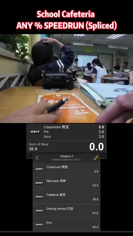 School Cafeteria ANY % Speedrun #speedrun #anypercent #cafeteria #school #lunch #china #fyp #funny 