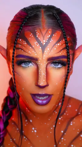 I let coloured pencils choose my avatar makeup & this is how it turned out👀🎨 #Makeup #Fyp #AvatarMakeup #Transition #MakeupTransition 