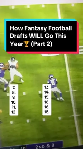 How Fantasy Football Drafts WILL Go This Year🏆#nfl #fantasyfootball #fantasyfootballtips #fyp 