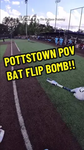 Calls His Shot POV Bat Flip Bomb Pottstown Scout  @Trent O’Malley #baseball #baseballboys #pottstown #fyp #foryou #pov #insta360 #thebullpentraining #veloshades #viral #funny #comedy @DeMarini Sports @The Bullpen Training @CS99TV 