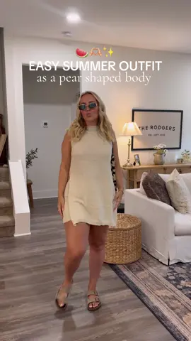 Easy Summer Outfit !!! 🍉🫶🏼✨#Summer #summeroutfit #amazon #amazonset #amazonfashion #easyoutfits #casualoutfits #errands #curvybodies #pearshaped 