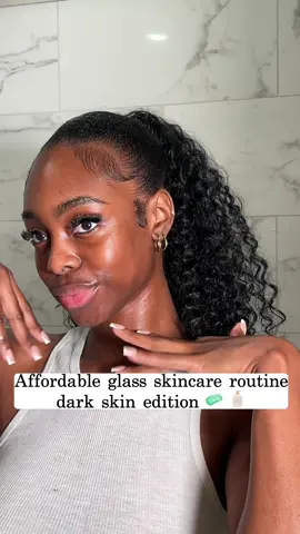 Affordable skincare routine for dark skin girls 🫶🏾 #anua #acneskincare #hyperpigmentation #skincareroutine #blackgirlskincare #blackheads #tiktokshop #anua #darkspotserum #glassskin #koreanskincare #TikTokShopfinds #anua_official.store #budgetfriendly #TikTokShopSummerSale