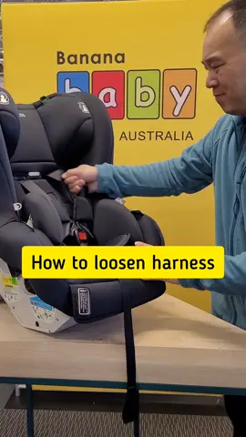 how to loosen the harness on a baby car seat