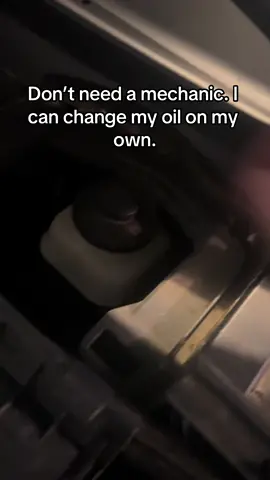 I can change my own oil. #crazy #car #fyp #viral #dumb 