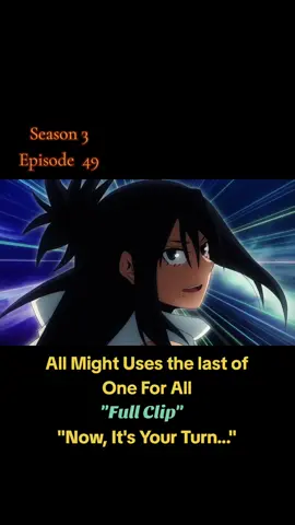 Now... It's Your Turn #myheroacademia #mha #allmight #foryou #foryourpage #fypシ #fypシ゚viral🖤tiktok #foryoupage #anime 