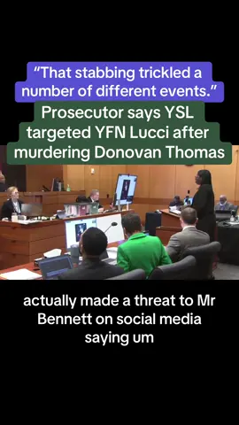Today (June 4) in the Young Thug / YSL trial, Fulton County Deputy District Attorney Simone Hylton argued (the jury wasn't in the courtroom) for the admissibility of YFN Lucci's album 