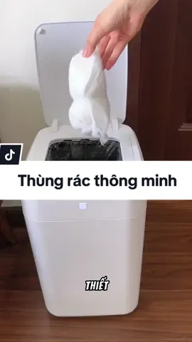 Thùng rác thời 4.0 xịn xò hiện đại ghê #thungracthongminh #thungracthongminhcambien #fiko #review #hienngangreview✅ #xuhuong #viral 