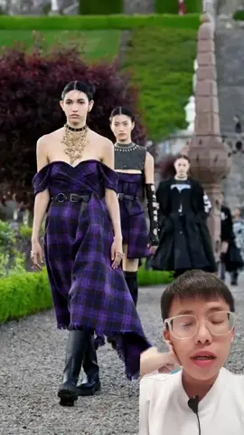 DIOR'S CRUISE 2025 FASHION SHOW #foryoupage #fashion #fashiontok #fyp #couture #fashiontiktok #sgfashion #dior #christiandior #resort #scottish #Scotland #tartan 