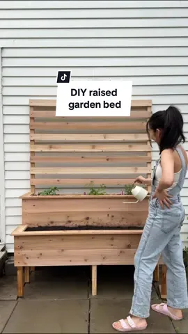 We’re kicking off spring by entering our gardening era! We partnered with RONA+ to build tiered, raised garden beds that would fit beautifully in any outdoor space, big or small.  Garden bed measurement:  - width 50in - depth 26 in - height 72in  Garden bed materials:  - cedar 2x2s  - cedar 1x6s  - cedar 1x3s  Garden items:  - scott’s garden soil  - herbs: basil, cilantro, rosemary - livingston’s cosmos flower seeds  Let me know if this is something you’d want to build in your garden! AD #RONA #foreveronamission #diyprojects #gardentok #gardenideas 