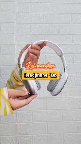 Rekomendasi headphone di bawah 50k, cocok untuk pemakaian sehari-hari atau properti pemotretan ✨️ #unboxing #lewatberanda #tiktokshop #rekomendasi #headphone #headphonebluetooth 