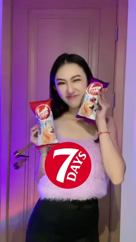 Yummy Yummy 7DAYS 🥐🫐🍫 #DoubleCreamChallenge 