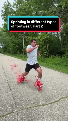 Sprinting in different types of footwear. Part 2