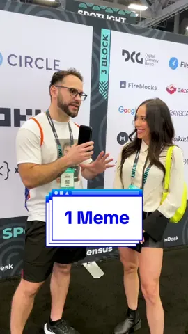 Only 1 memecoin allowed 👀  Live from Consensus 2024 ft. @Wendy O✨  #crypto #memecoin 