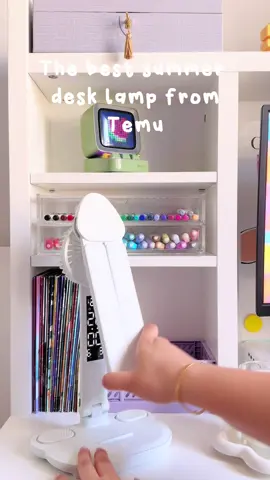 This desk lamp from temu is a must have! Its perfect for working or studying during the summer months with the 3 speed fan to keep you cool🤍☁️  🔗Click LINK or search code: dpj3463 FOR 3~10 free items on the Temu app for new users. FreeShipping & FreeReturns Now #temu #temufinds