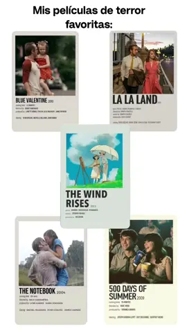 #fyp #parati #foryoupage #fypシ゚  #contenido #terror #lalaland #bluevalentine #500daysofsummer #thenotebook #thewindrises 