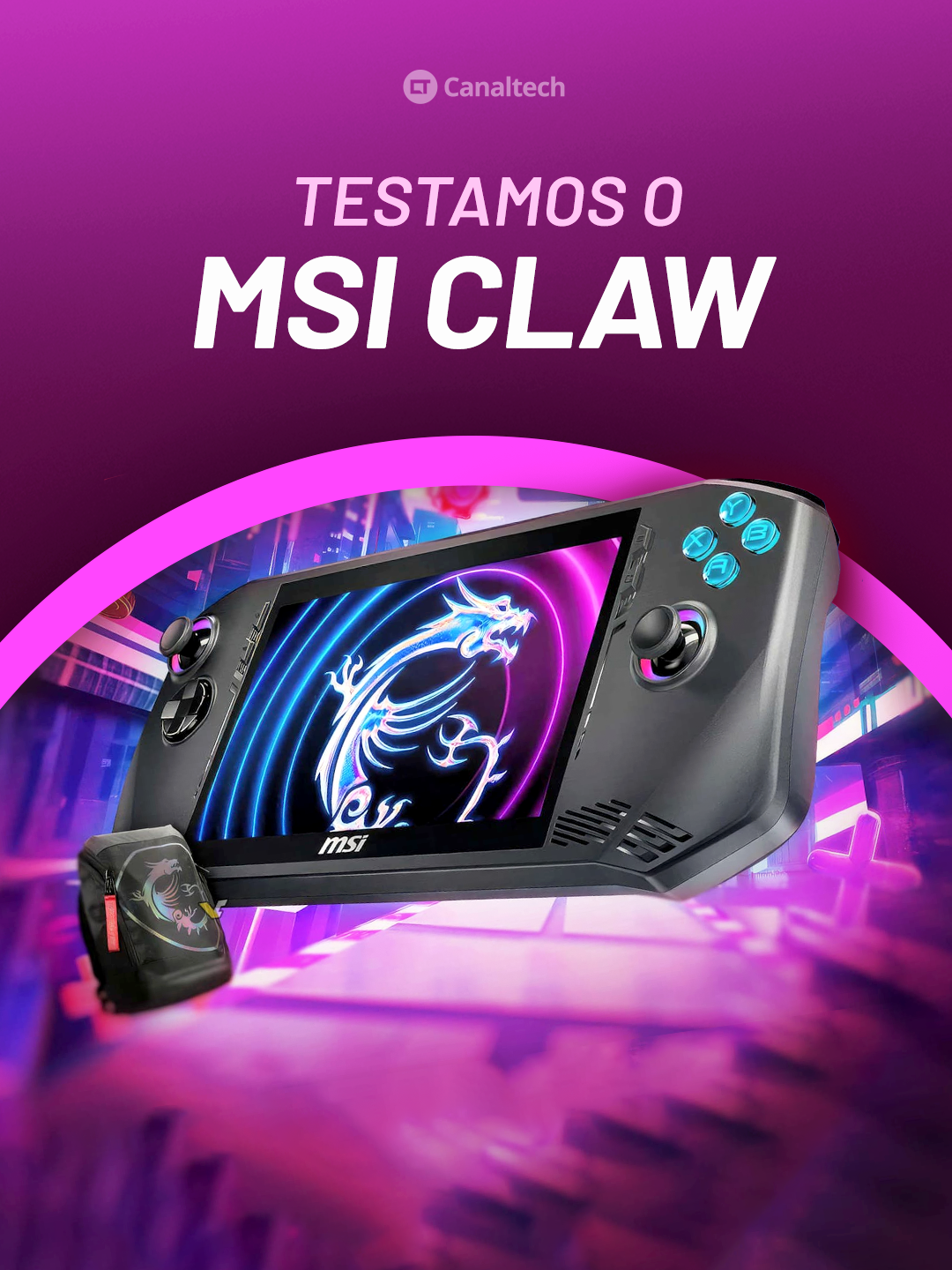 O Canaltech está na Computex e teve a oportunidade de testar o novo MSI Claw, um baita de um console portátil!  Você compraria um desses? Conta pra gente nos comentários! #Game #Games #Gamer #Console #MSIClaw #Claw #MSI