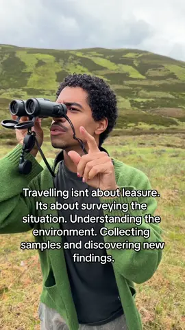 STOP travelling for leasure. START travelling for analysis. 