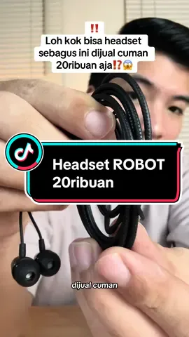 Headset ROBOT cuman 20ribuan aja⁉️ #headset #earphone #robot 