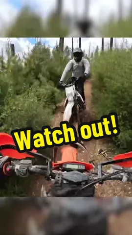 The ✨nicest✨ collision ever 😂 (via RidingWithDom/yt) #bikers #fyp #foryou #dirtbikes #funny