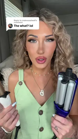 Replying to @maleesaatwell 🫶🏼🫶🏼 #hair #hairtutorial #curls #waves #beachwaves 