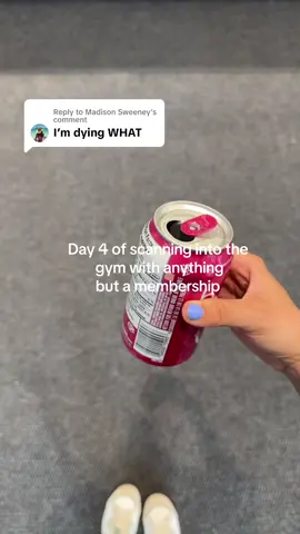 Replying to @Madison Sweeney bubbly gave me a hard time but it worked 😔😎😎😎 #gymprank #scanningin #GymTok 