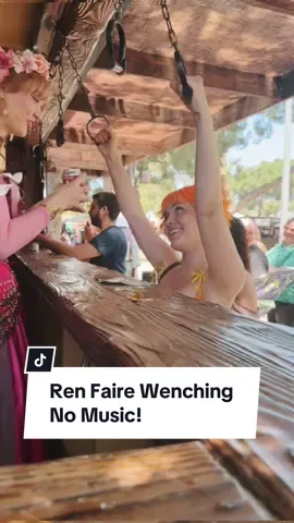 Replying to @bunnie 🩵🩷🤍 Honestly, the reason there’s usually not audio for these videos is because its SO LOUD over there!! This day I went early and you can still hear the shouting in the background!! The lovely @Aura is so wonderful though, even when I’m getting mead at 11am #renfaire #renaissancefestival #fairy 