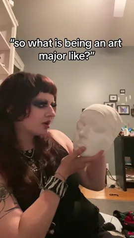 finally get to kiss myself (not accurate tho because i had to shave down the top lip because an air bubble formed while i was getting goop poured on my face to make the mold)