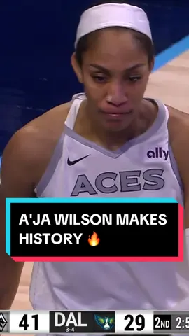 Tonight, A'ja Wilson became the first player in league history to achieve this massive stat line: 36 PTS 14 REB 6 STL 😳 #WelcometotheW | WNBA Commissioner's Cup presented by @Coinbase 
