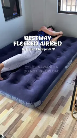 For as low as 400+ you will get this Bestway Flocked Airbed from @Distro Philippines ✨ authorized seller for Bestway, ensures top-notch quailty and customer satisfaction. #airbed #inflatablebed #bed #mattress #bestway 