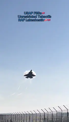 United States Airforce F35a🇺🇸 Unrestricted Takeoffs, RAF Lakenheath 🇺🇸🇬🇧 #jet #plane #aircraft #trend #foryourpage #uk #popular #usa #america #usa_tiktok #foryou #fyp #trending #viralvideo #viral #tiktok #foryoupage 