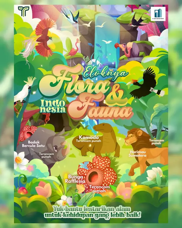 🌱Tropicart Design Competition, 3rd place hehe 😣 #poster #canva #fyp #flora #fauna 