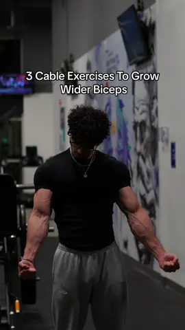 3 Cable Exercises To Grow Wider Biceps 🦾 Follow me for more fitness tips & workouts :) Link to apply to my 1-on-1 coaching is in my bio 🤝 @myprotein | Code “HUSSEIN” for 40% OFF! @gymshark | Code “HUSSEIN” for 10% off #foryou #foryoupage #gymtips #GymTok #workout #biceps #bicepsworkout 