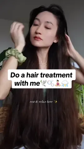 Let’s rest & do an hair treatment 🧘🏻‍♀️🕊️🫧🤍 ⛈️ Scalp oiling and using oils in general is something I’ve done for YEARS. It’s helped my hair growth & health so much.   I have several FAVORITE treatments that I come back to over & over. Here I’m using @burburcare oil ✨ 💛 Remember that everyone’s hair is different & you don’t have to follow the rules. 😉🫶  Rest well. ☀️🌦️⛈️🌙💫 #hairroutine #haircare #longhair #healthyhair #hairjourney #skincare #SelfCare #StressRelief #hairgrowth 