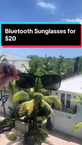 My new favorite beach sunglasses with speakers in the arms  #sunglasses #bluetoothsunglasses #speakersunglasses #tiktokshopsummersale 