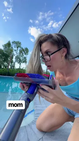 When Your Chore List Gives You a HUGE MOM PART 3 #mom #pool #water #sweep #sweetie