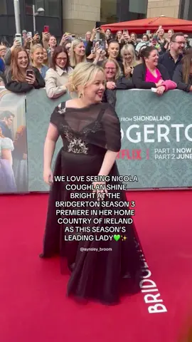 @nicolacoughlan you are truly an emerald and are a bright light in this dark world! Continue to shine your light and this moment is yours forever🫶🏽 you are cherished and loved and thank you for always sharing some of your life with us!💚🦋🐝 #bridgerton #bridgertonseason3 #bridgeetonnetflix #nicolacoughlan #derrygirls #penelopefeatherington #claredevlin 