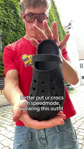Fit is too fast🏎️ This and more this month🫶🏻 #crocs #jorts #Summer #fyp #sunlightservice 