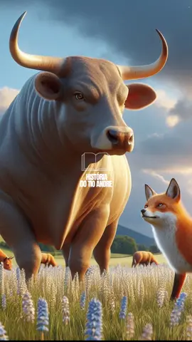 Boi e a raposa 🦊🐂 #historia #reflexão #fabula 