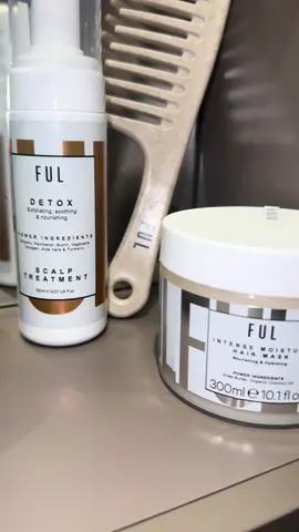 Loving these products from @FUL London  The scalp treatment refreshes the scalp and removes any build up. Its also helped with how quickly my hair gets greasy. The intense moisture mask is amazing to add hydration to dry dull hair. Grab yours now ❤️