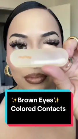 In the Mood👀 @moodylenses  ✨Colored Contacts that go beautifully for brown eyes🤎  .code: CRUZ15 15%Off ✨1st Bubble Tea collection  Chestnut Baked Cheese ✨2nd Hush Hush collection Swing ✨3rd Moody Classics collection Donut Brown  Comforting wear throughout the day change up your look Available in prescription and non prescription✨ #moodoftheday #moodylenses #moodyfam #contactlenses #contacts #eyes #eyesonme #browneyes 