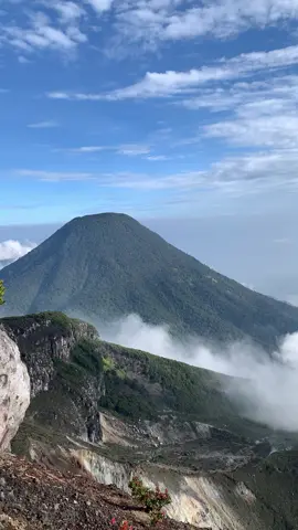 View pangrango dari gunung gede #gunungindonesia #gununggede #mendakigunung #pendakigunung #fy 