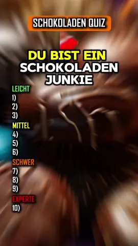 Nur ein Schokoladen Junkie kann bei diesem Schokoladen Quiz 10/10 Punkte erreichen. Wie viel hast du richtig? #quiz #quizchallenge #quizdeutsch #ratespiel #logoraten #ratequiz #schokolade #schokoladenquiz #schokoladeraten #süßigkeiten #deutschquiz #quiztime #ratespaß #wissen #grundwissen #allgemeinwissen #testen #test 