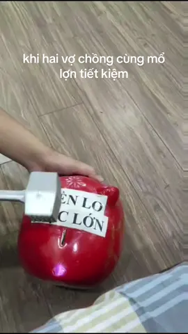 Khi bạn không đợi được đến Tết để mổ lợn# tiền tiết kiệm #mổ lợn#